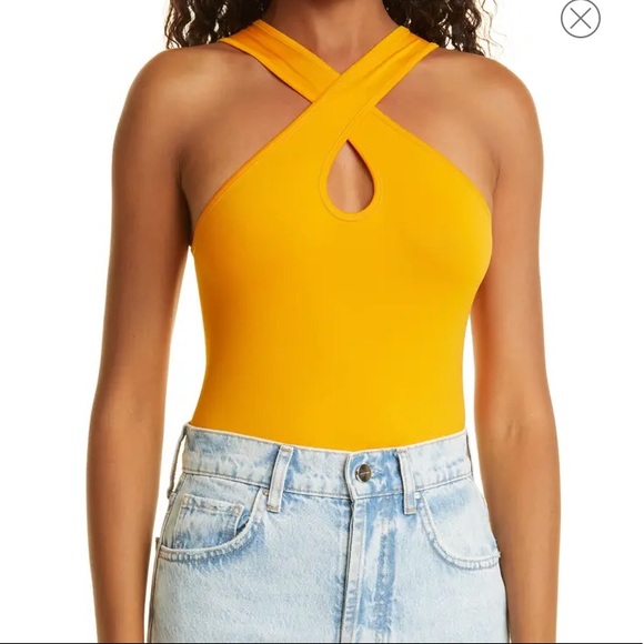 NWT Simon Miller Keao Body Suit Top in Sunset Orange Bodysuit - Picture 5 of 7